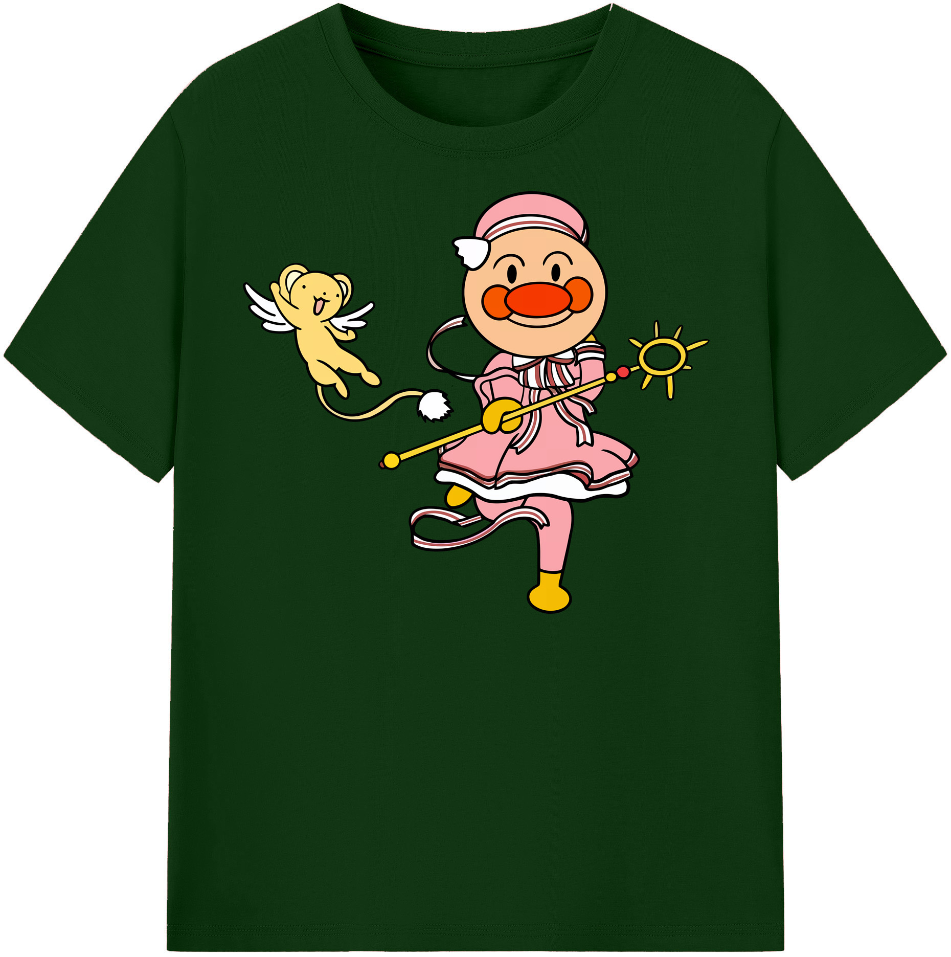 （画像用） アンパンマン Anpanman 綿100％半袖Tシャツ（フロントプリント）